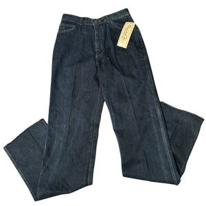 NWT Vintage Oscar De La Renta Size 14 100% Cotton Stone Washed Blue Denim Jeans